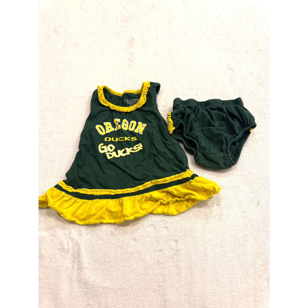Colosseum Athletics Infant Bodysuit Green Yellow 100% Cotton 12-18 Months